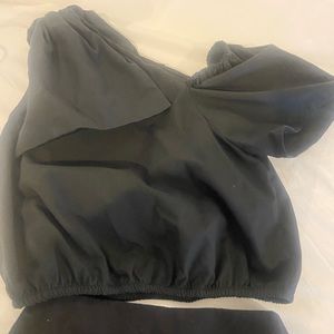 Zara kids two piece black skirt with top